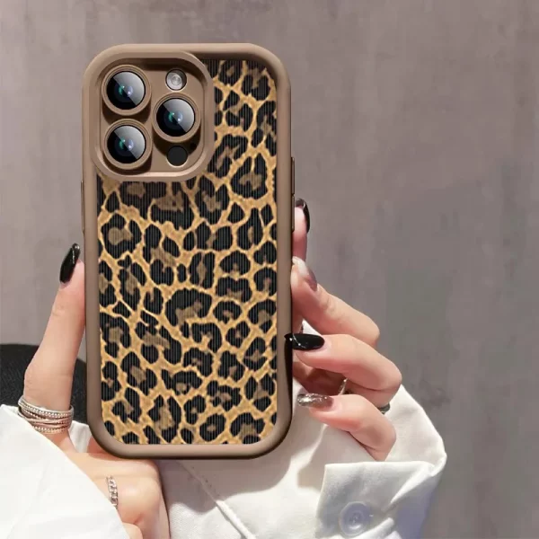 Leopard Print Pattern Phone Case For iPhone 11 12 13 14 15 16 Pro Max X XR XS Max 7 8 Shockproof Silicone Soft TPU Back Cover 1